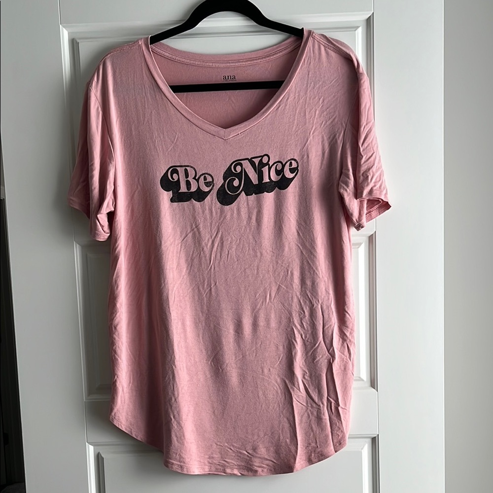 a.n.a Pink Relaxed Short Sleeve Tee